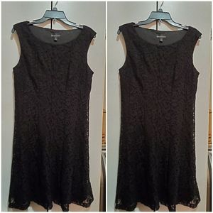 Eyelet Black Dress